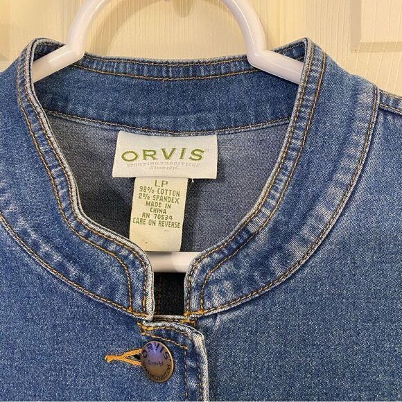 VINTAGE ORVIS DENIM JACKET  - Picture 5 of 8